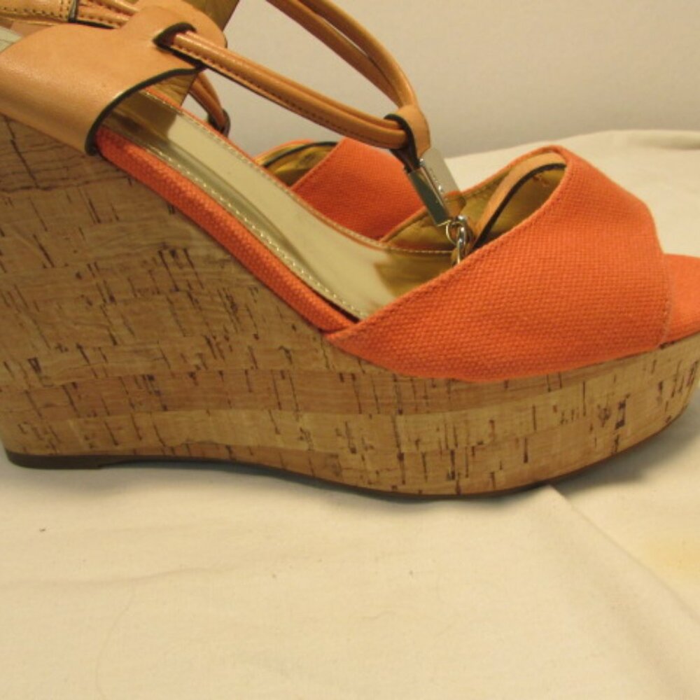 Coach Linden Platform Cork Slingback Wedges - Picture 3 of 14